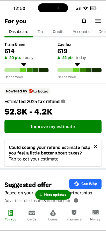 +50 TransUnion · +52 Equifax in one day